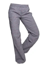 Pantalon à carreaux femme - blanc / bleu clair / rouge / noir Q2 - VIOLET Monvic