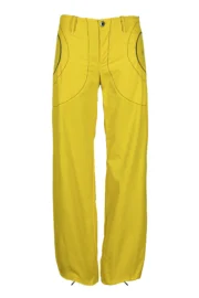 Pantalone arrampicata donna in velluto giallo - KATY MONVIC