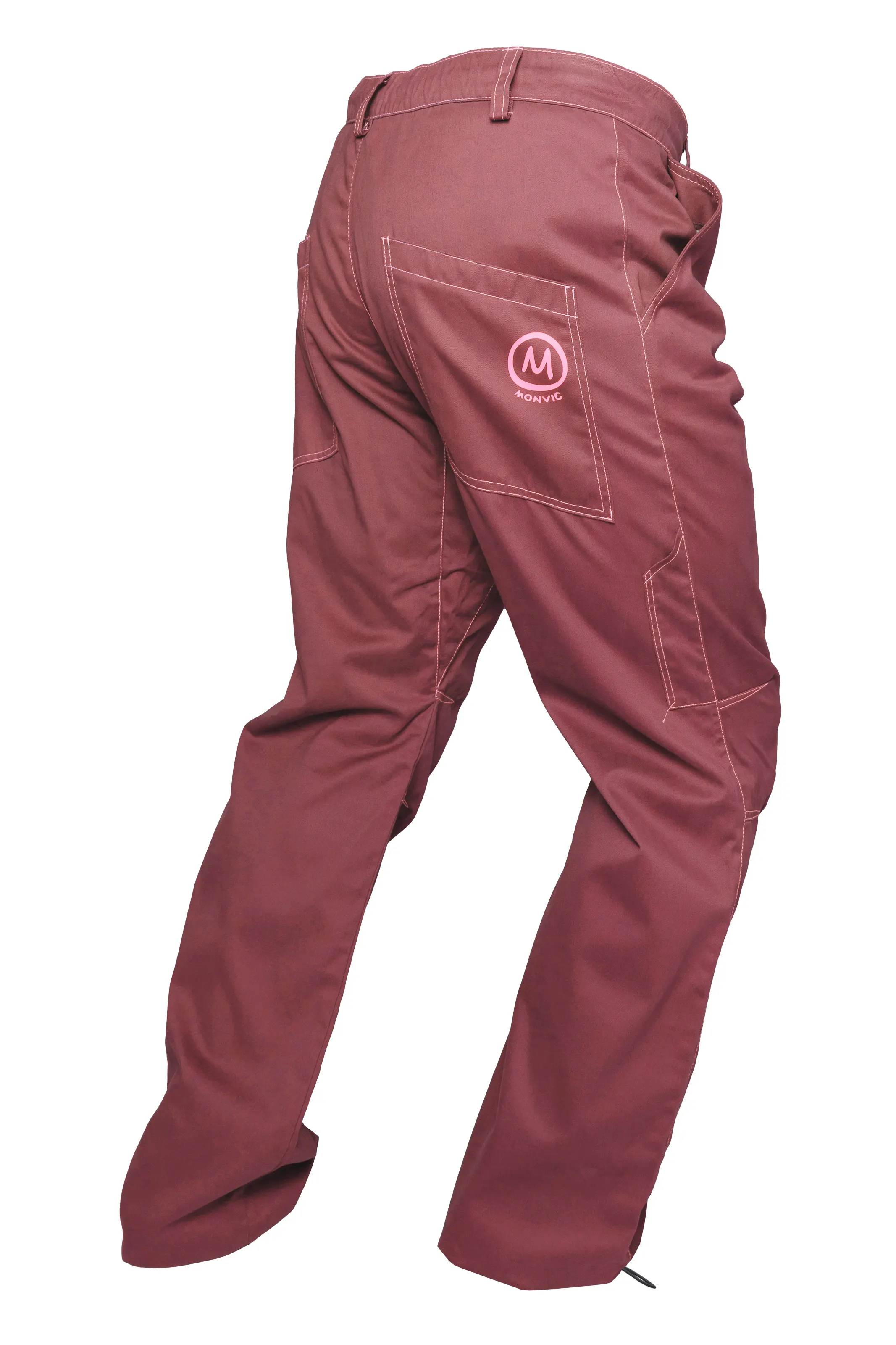 Pantalone arrampicata pesante da uomo prugna - BILLY 2 Monvic