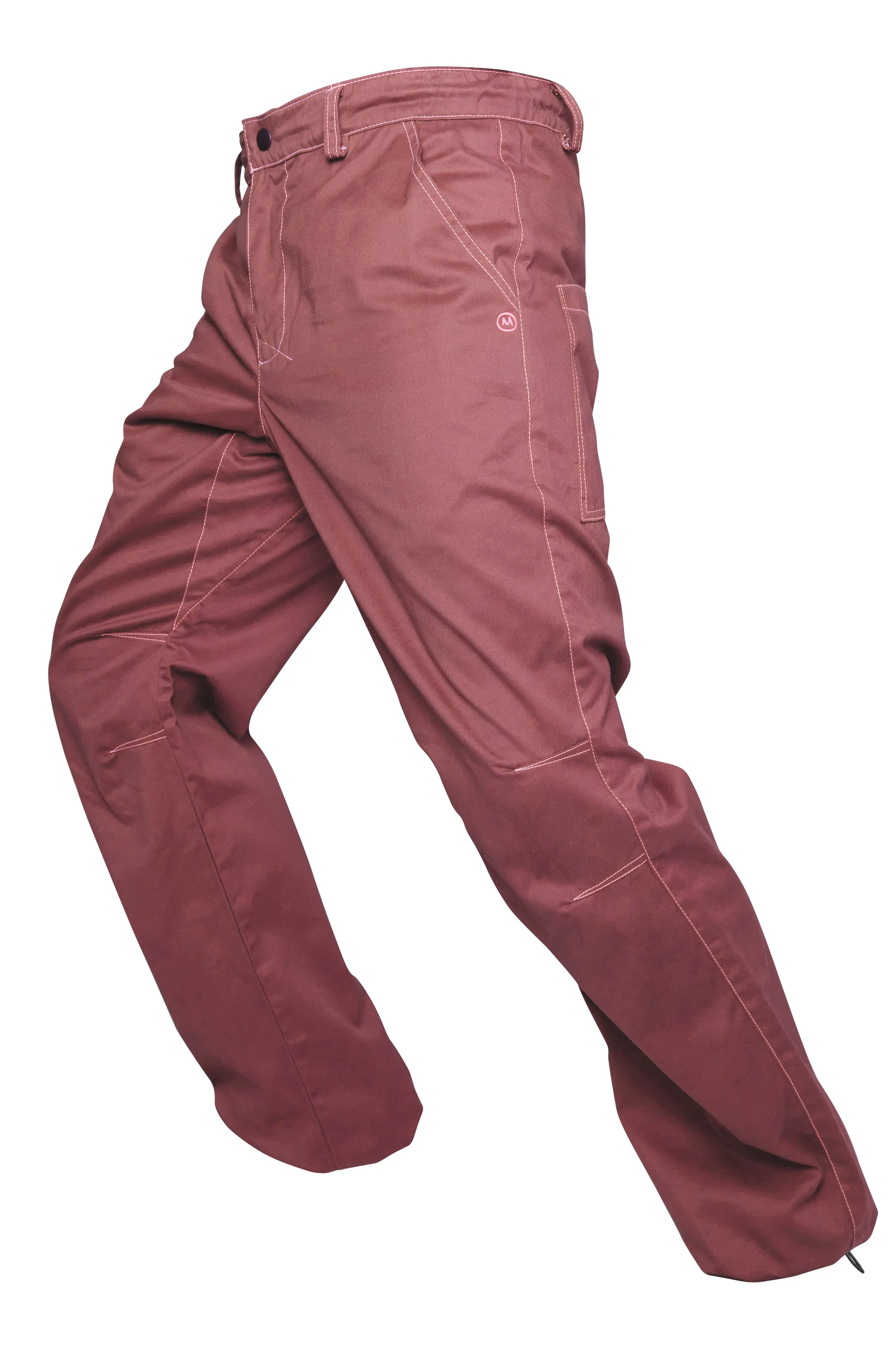 Pantalone arrampicata pesante da uomo prugna - BILLY 2 Monvic
