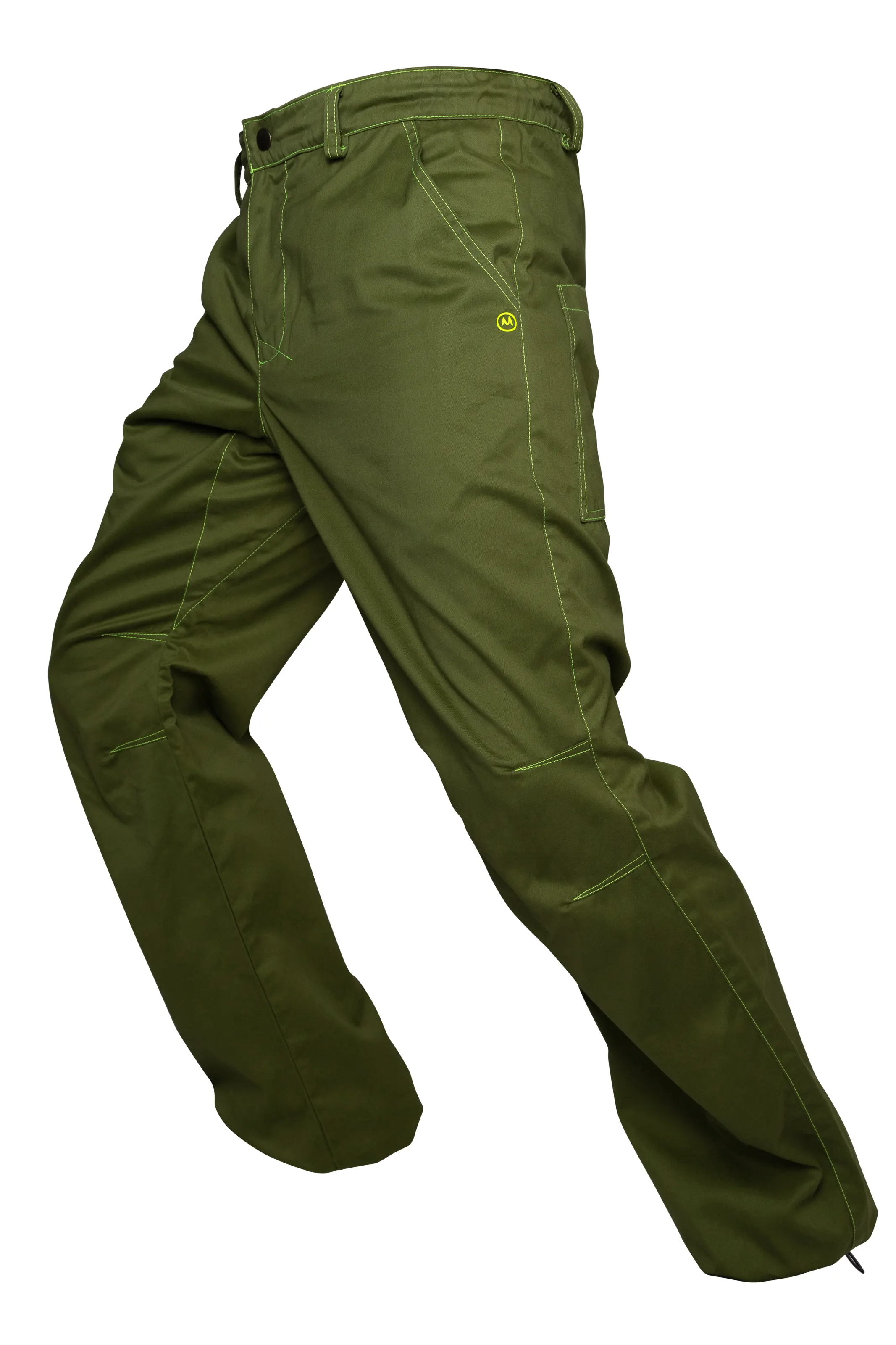 Pantalone arrampicata pesante da uomo verde salvia scuro - BILLY 2 Monvic
