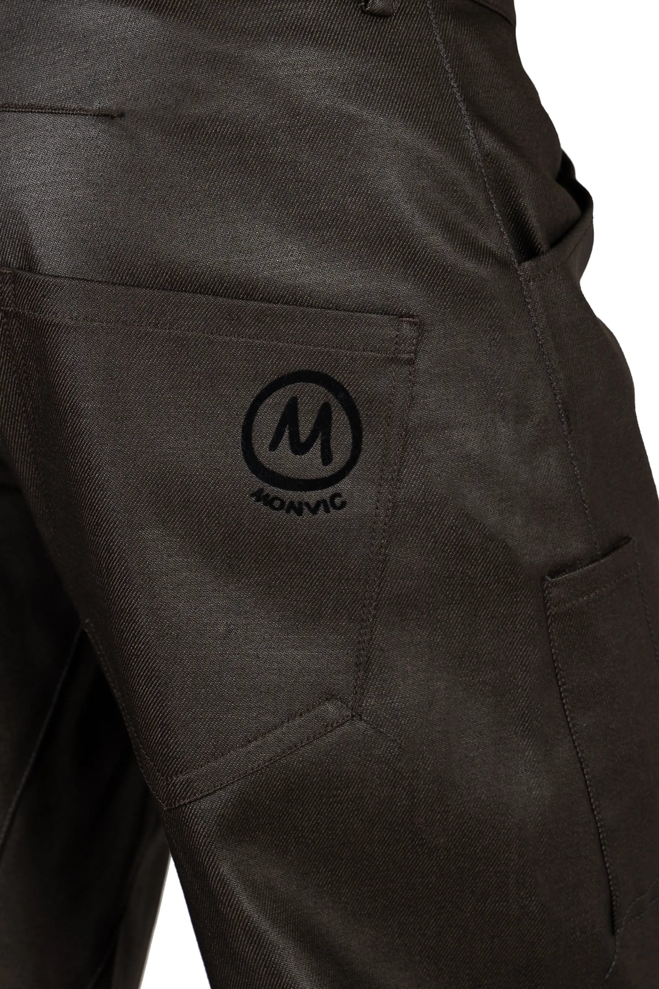 Jean enduit marron foncé en denim doux déperlant - GEO PLUS Monvic