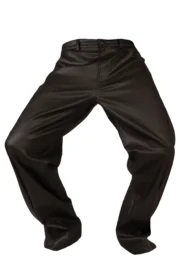 Dark brown coated jeans in soft water-repellent denim - GEO PLUS Monvic