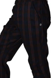 Pantalone arrampicata ultra elastico Principe di Galles marrone / blu / nero - uomo - BILLY 2 Monvic