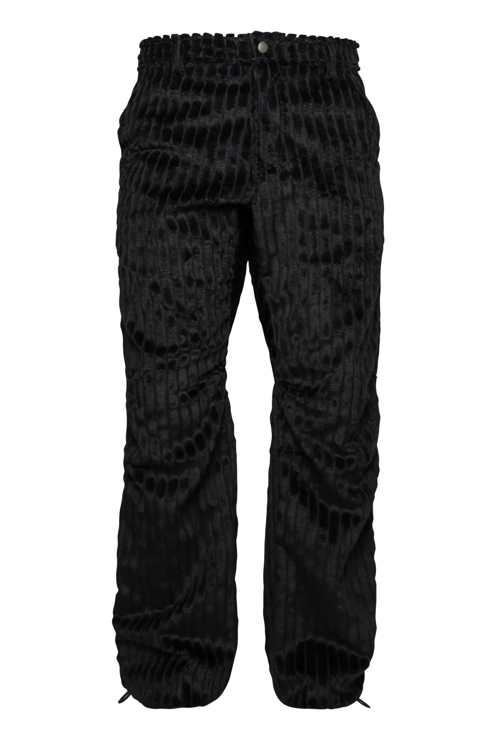 Pantalone in velluto a coste grosse nero - uomo - GRILLO Monvic