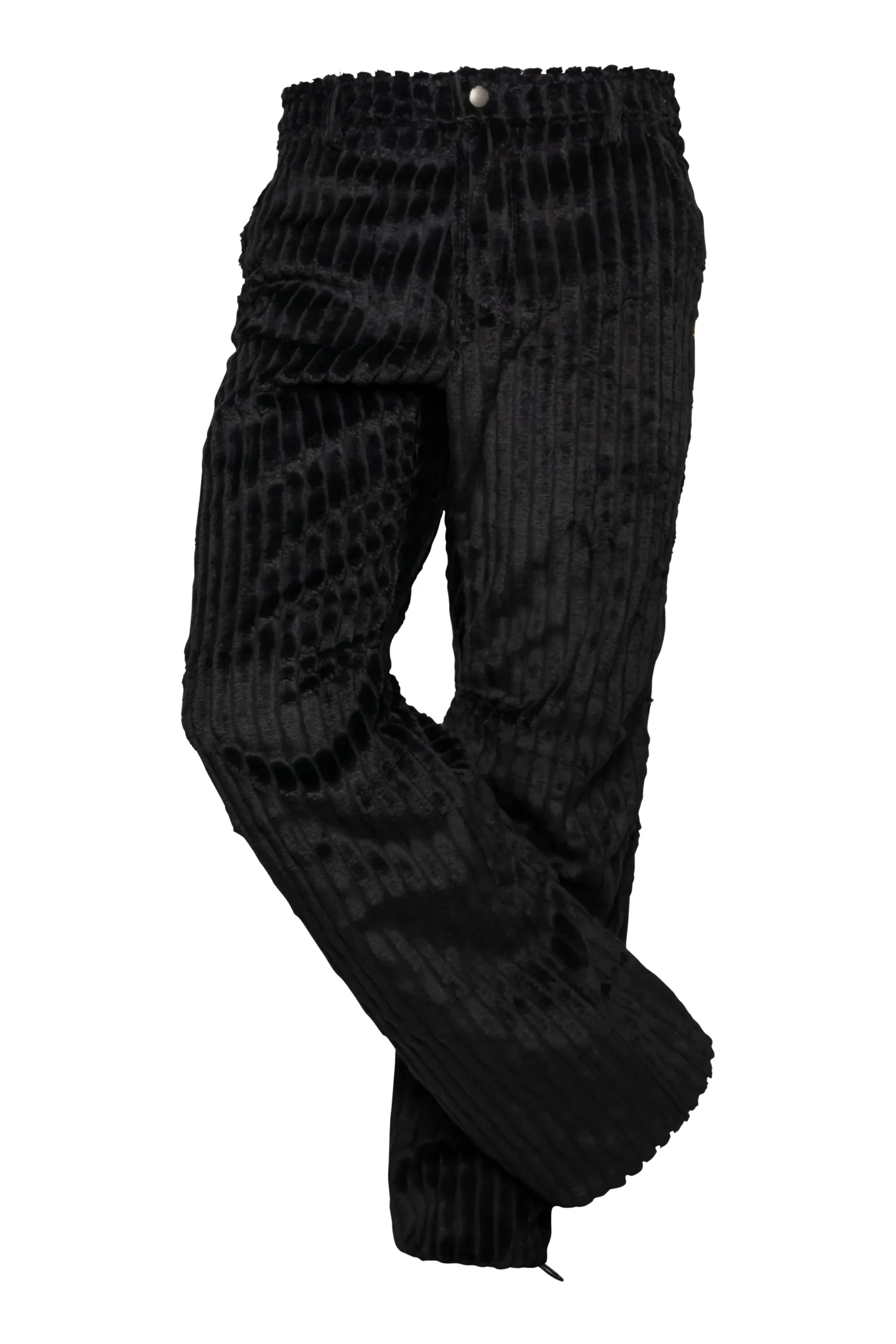Pantalone in velluto a coste grosse nero - uomo - GRILLO Monvic