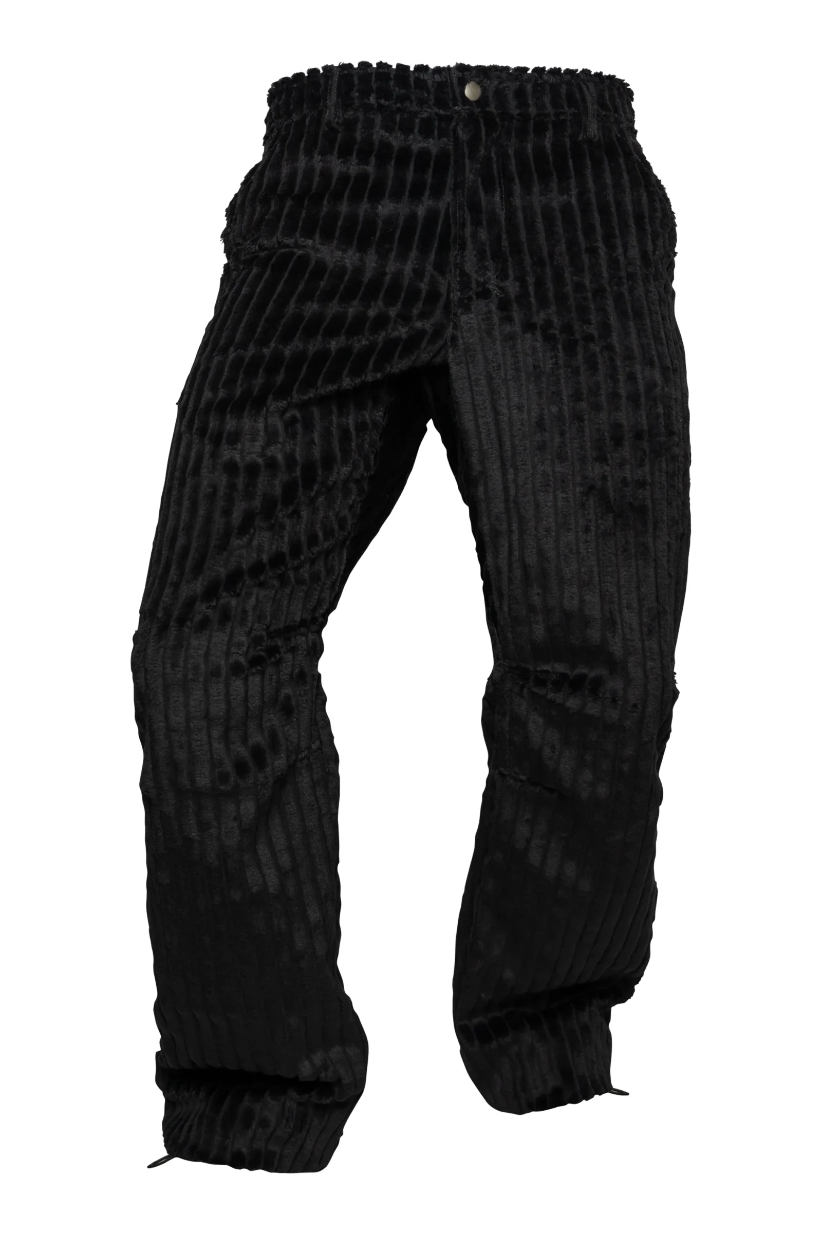 Pantalone in velluto a coste grosse nero - uomo - GRILLO Monvic