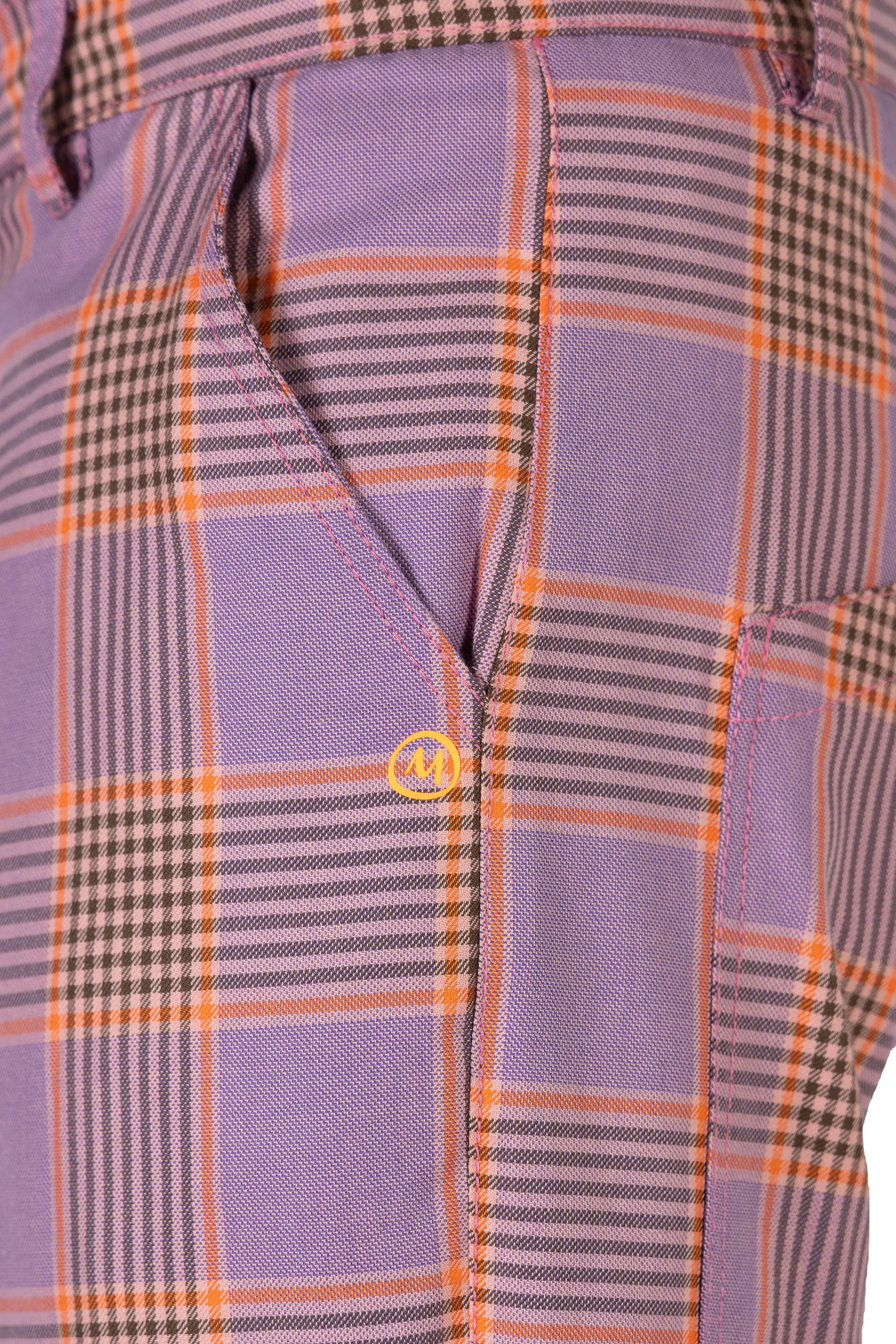 Pantalone sportivo uomo a quadri - rosa-arancione-nero - BILLY 2 Monvic