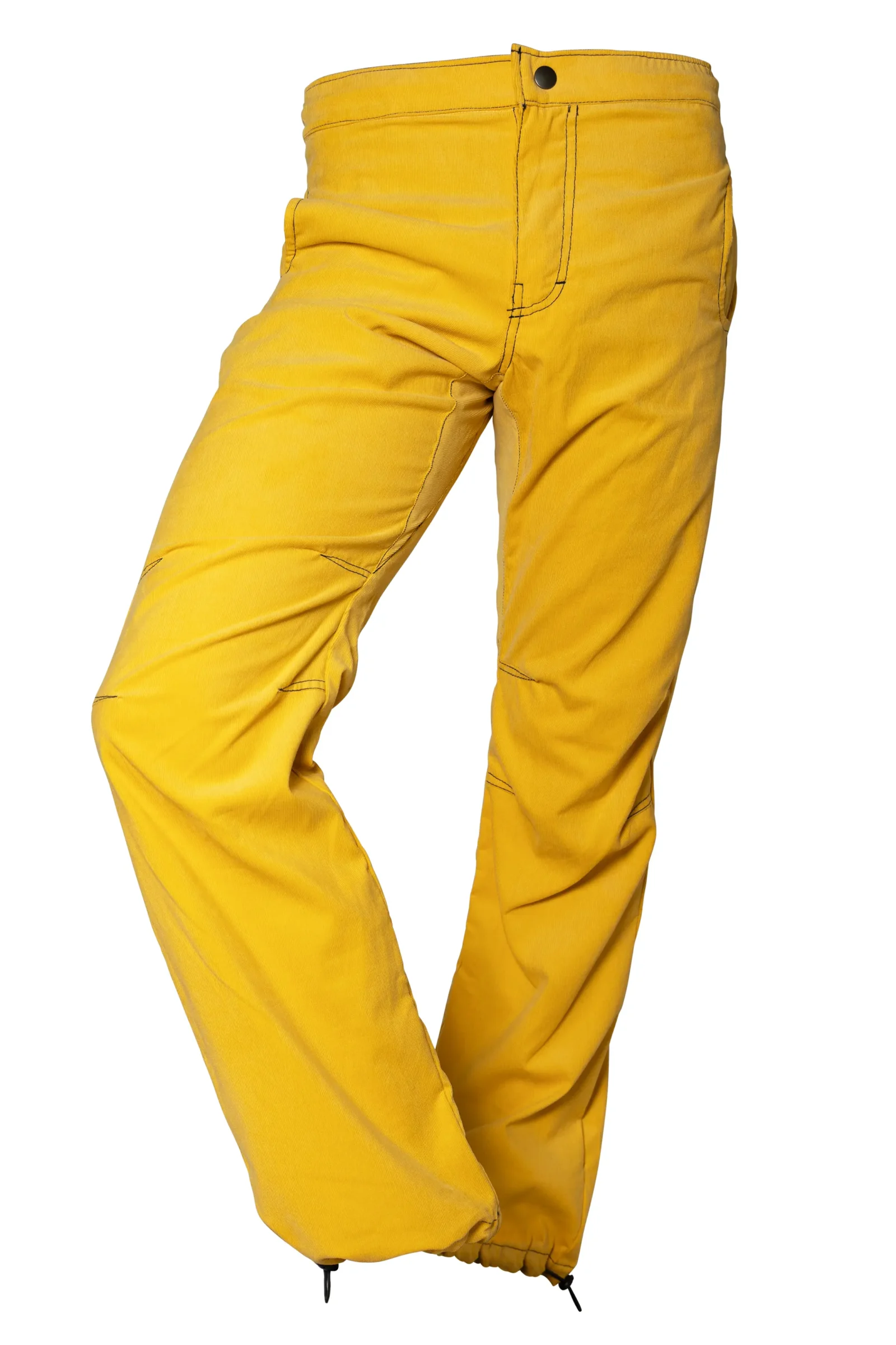 Pantalone in velluto a coste fini giallo CLYDE VELVET Monvic