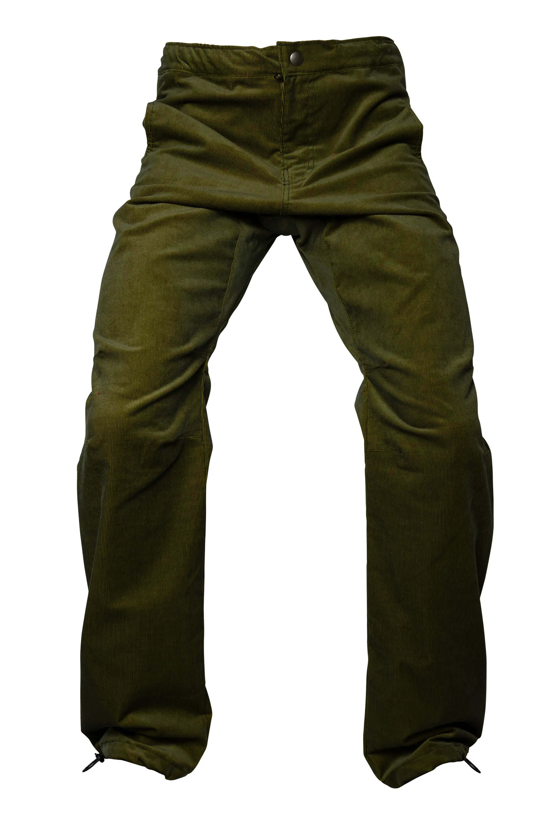 Pantalon velours côtelé fin vert militaire CLYDE VELVET Monvic