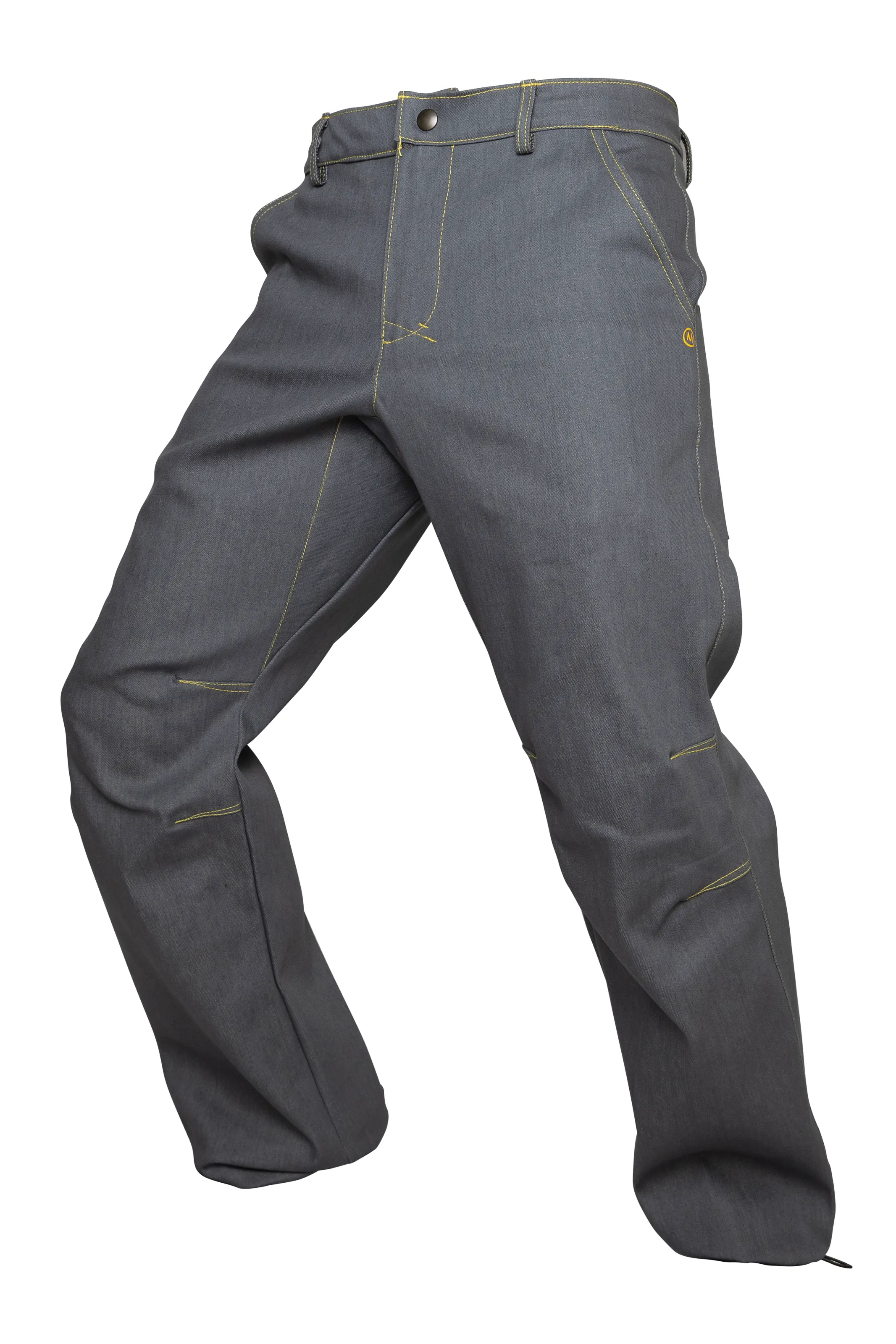 Jeans arrampicata uomo - denim colorato grigio BILLY 2 - Monvic