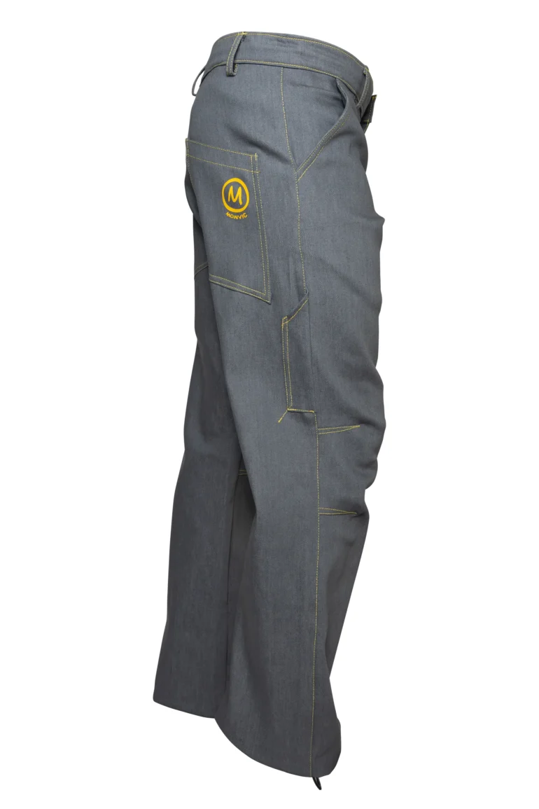 Jeans arrampicata uomo - denim colorato grigio BILLY 2 - Monvic