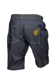 Light denim short trousers - yellow stitching - men - SHORTY Monvic