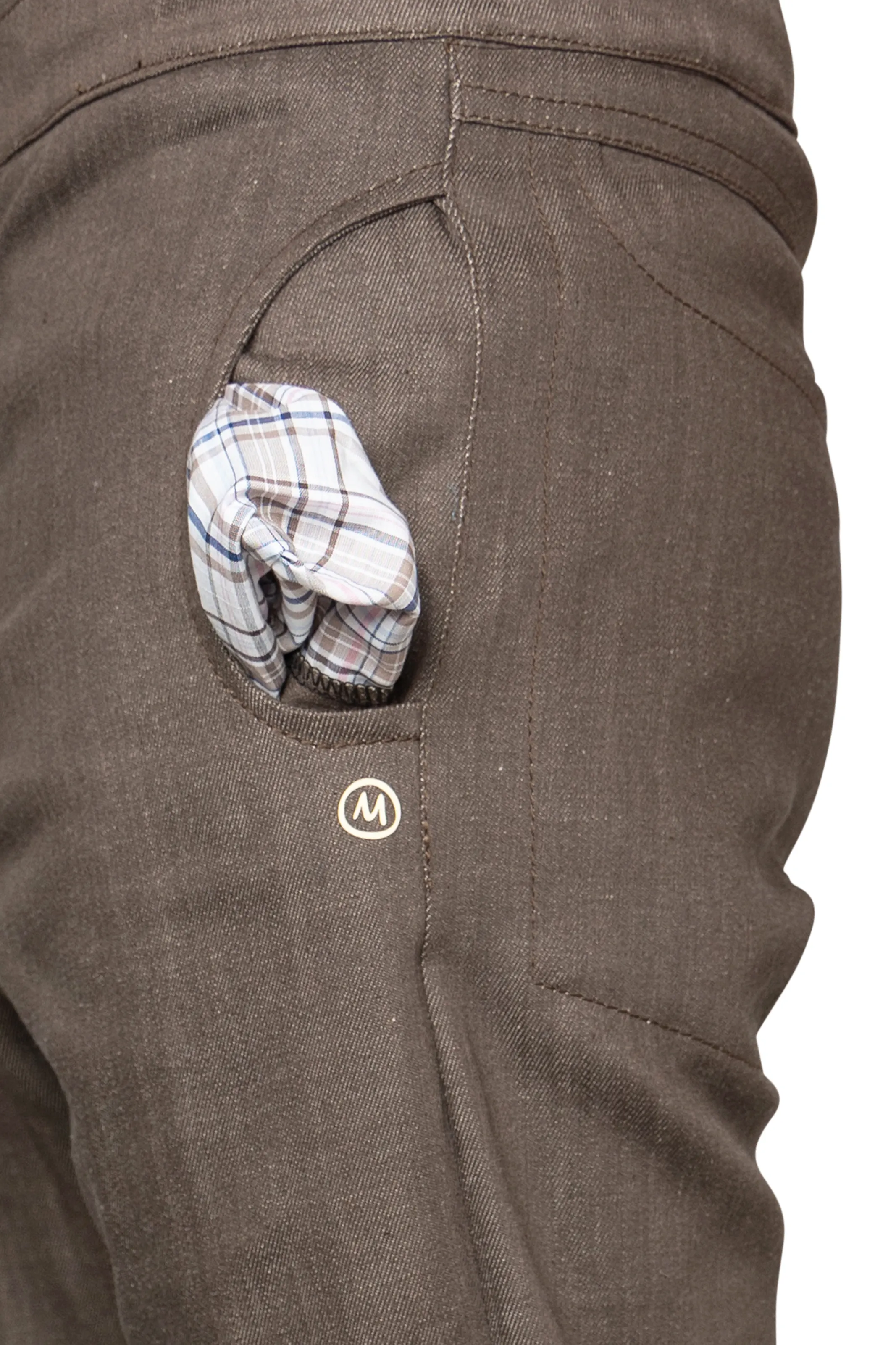 Men's brown climbing jeans - CLYDE MONVIC