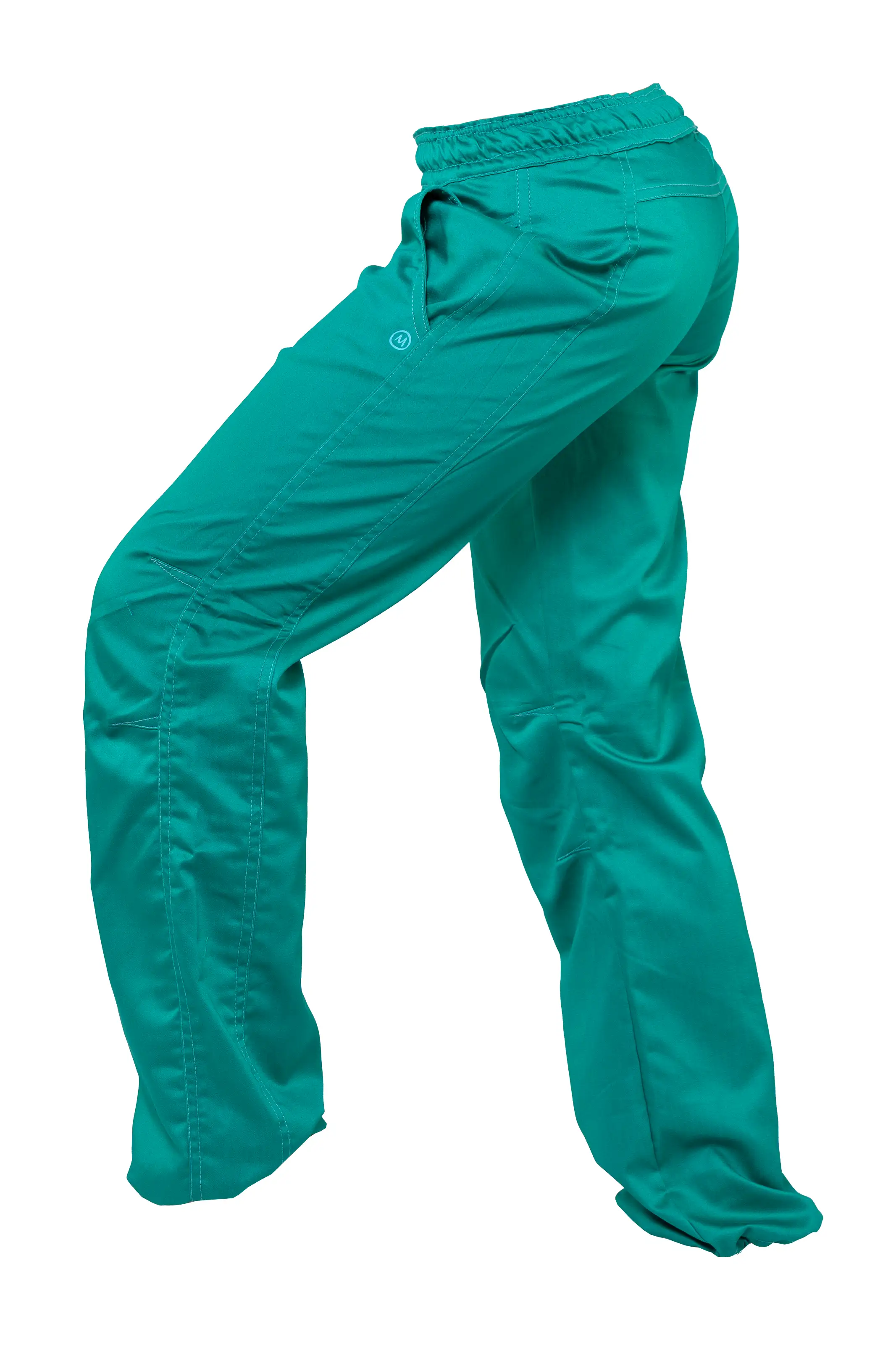 pantalone arrampicata verde da donna in cotone elasticizzato VIOLET Monvic