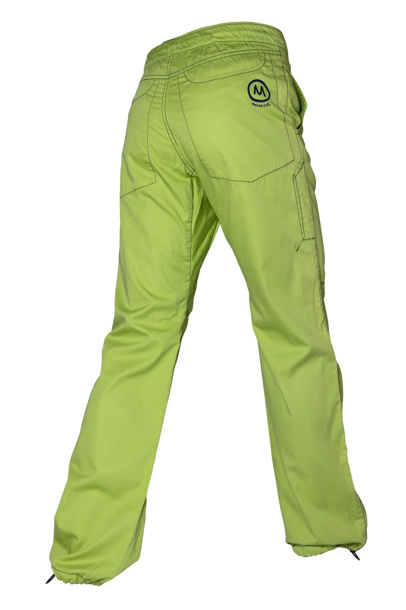 Pantalone arrampicata uomo - cotone elastico verde lime - CLYDE MONVIC