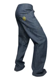jeans denim filo giallo GEO Monvic laterale
