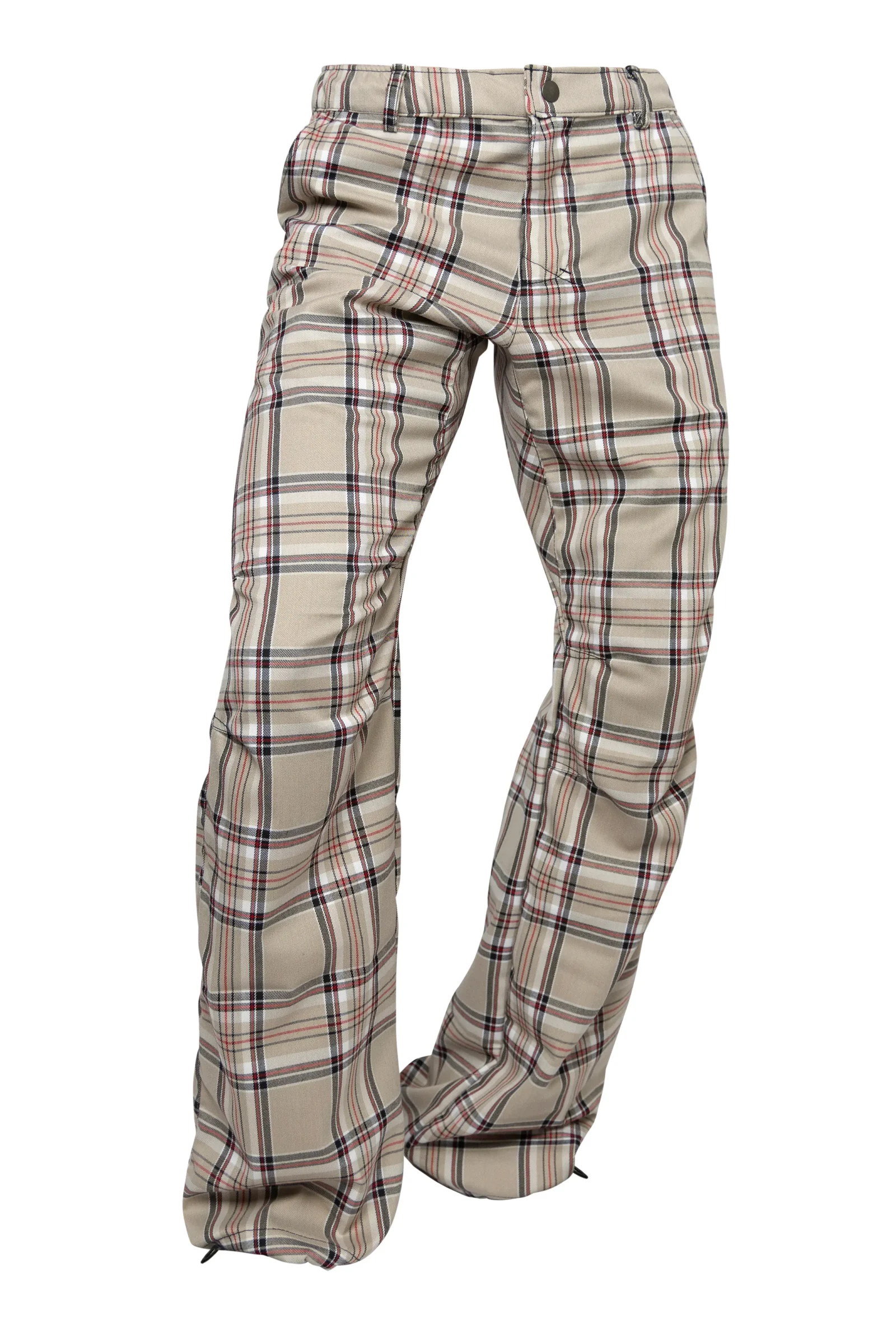 Men's Prince of Wales trousers cream - BILLY 2 Monvic