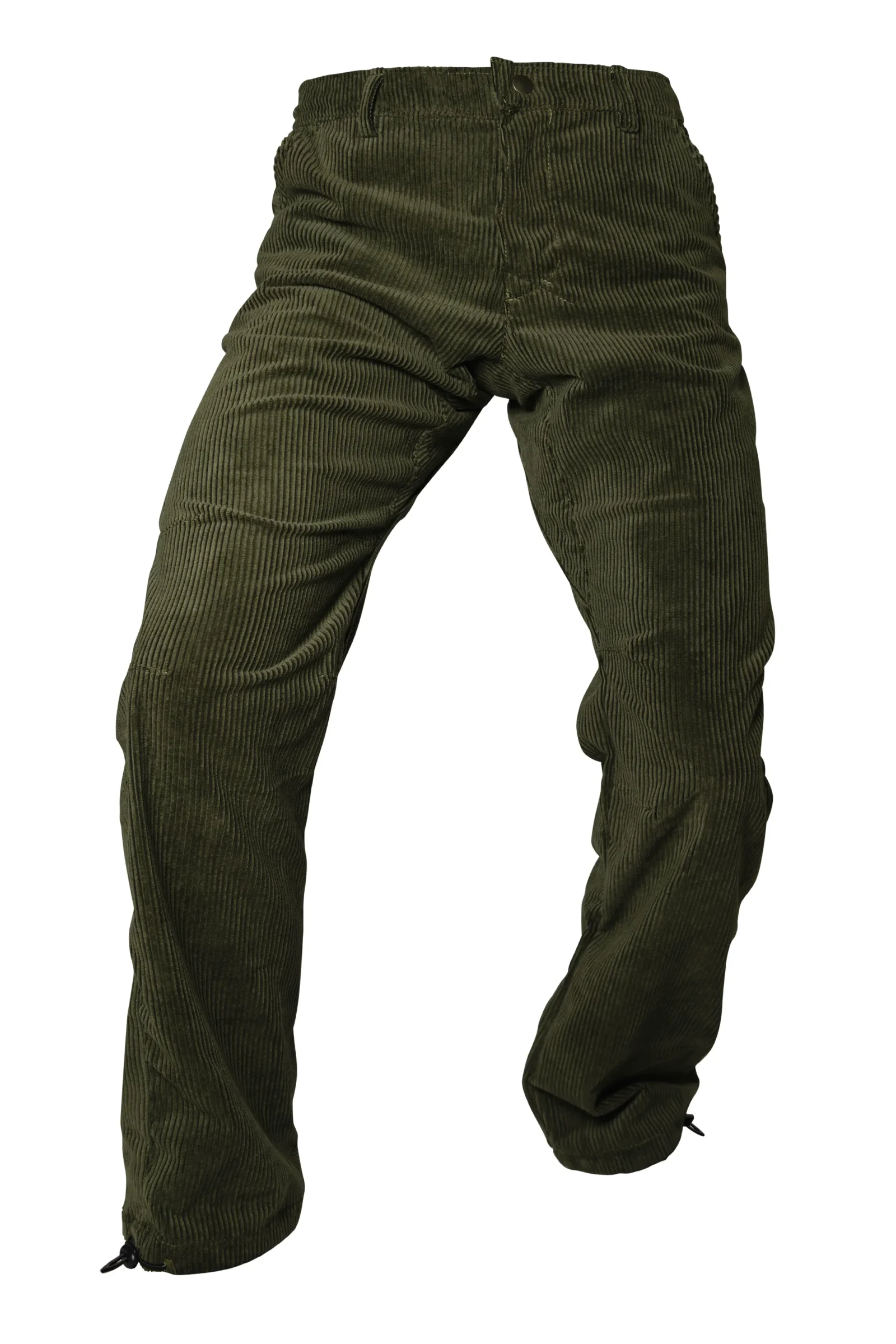 Men's medium corduroy trousers - military green - for climbing - GRILLO Monvic