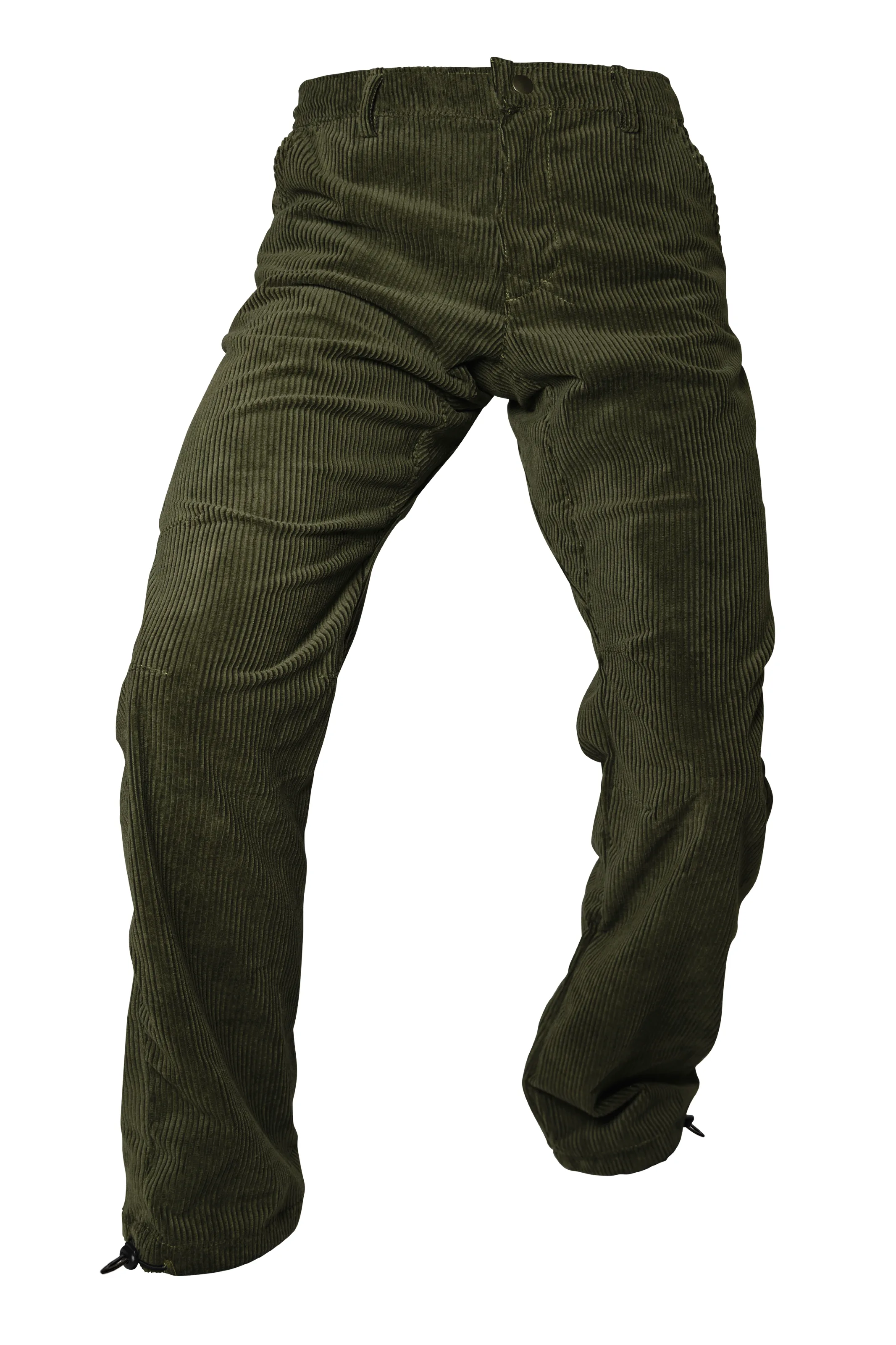 Pantalone in velluto coste medie da uomo - verde militare - per arrampicata - GRILLO Monvic