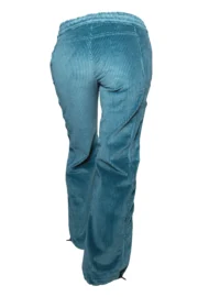 Pantalon d'escalade moyen velours côtelé - femme - vert pétrole - VIOLET VELVET Monvic