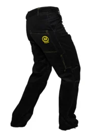 Pantalone in velluto coste medie da uomo - nero - per arrampicata - GRILLO Monvic