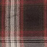 Tissu marron, rouge et blanc Prince de Galles