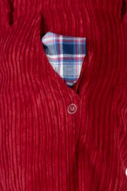 Pantalone in velluto leggero costa francese rosso - uomo - GRILLO Monvic