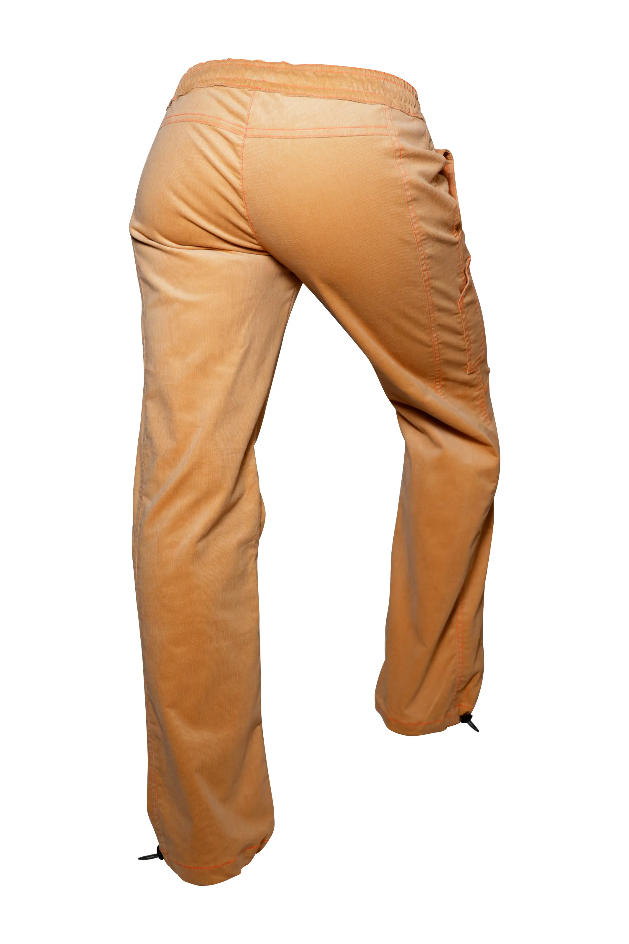 Pantalon femme velours orange clair - escalade - VIOLET VELVET Monvic