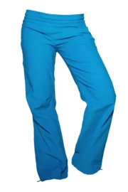 Women's light blue velvet trousers for climbing - VIOLET VELVET Monvic