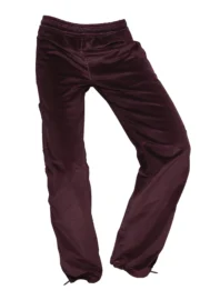 Women's burgundy velvet pants - climbing - VIOLET VELVET Monvic