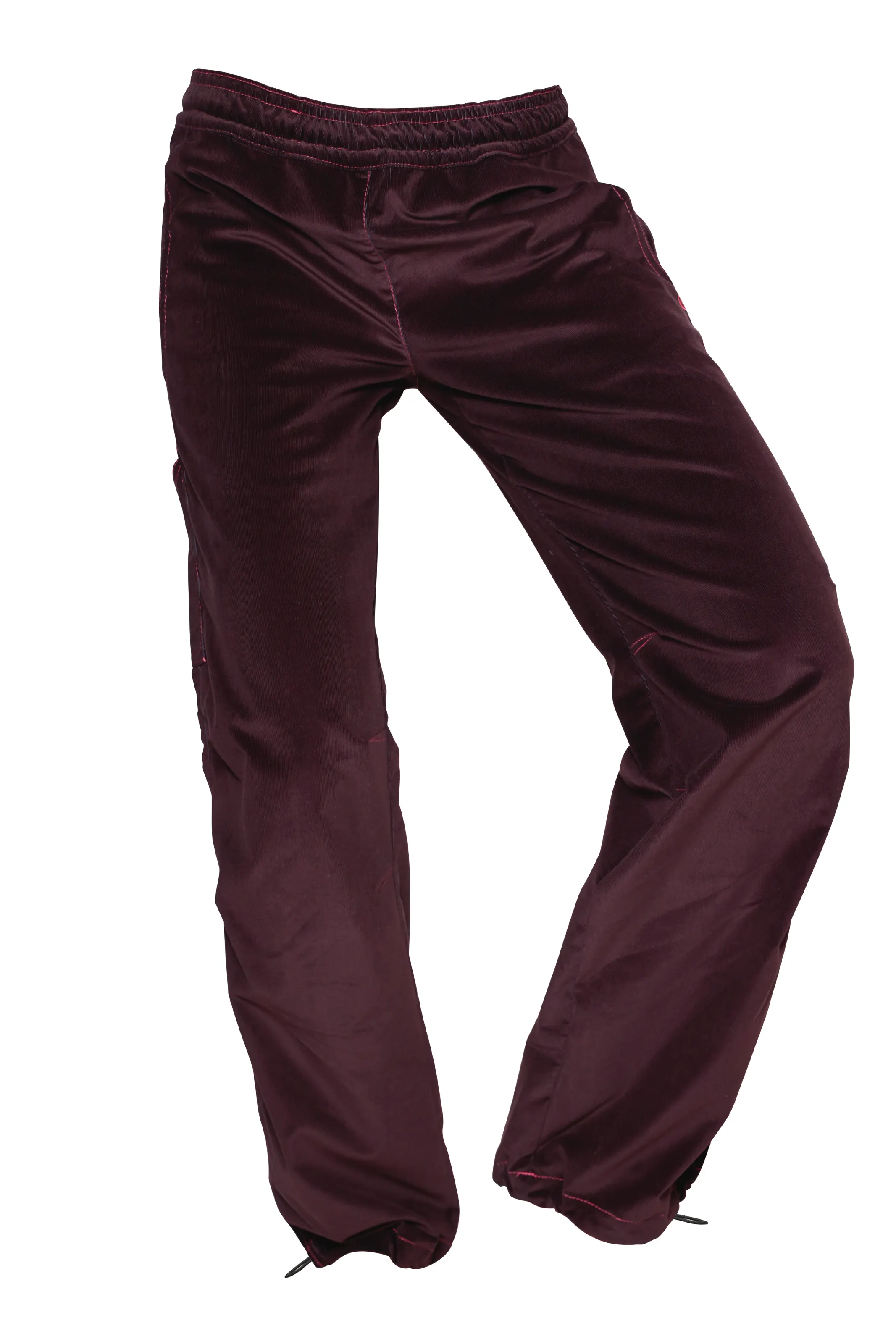 Pantalone in velluto bordeaux da donna - arrampicata - VIOLET VELVET Monvic
