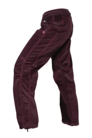 Pantalone in velluto bordeaux da donna - arrampicata - VIOLET VELVET Monvic