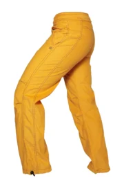 Pantalone in velluto giallo da donna - arrampicata - VIOLET VELVET Monvic