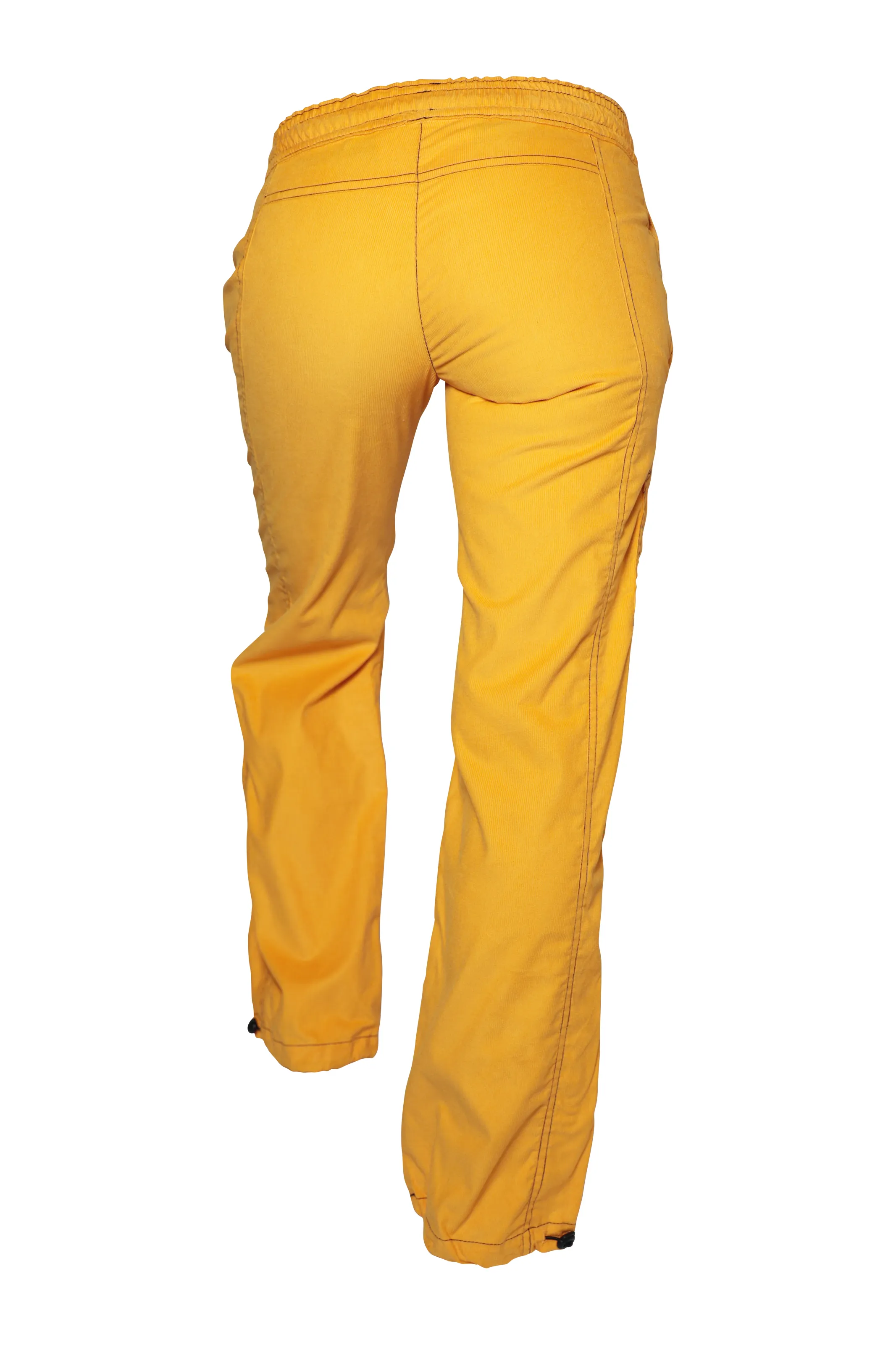 Pantalone in velluto giallo da donna - arrampicata - VIOLET VELVET Monvic