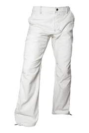 Pantalone in velluto costa francese - colore bianco - uomo - GRILLO Monvic