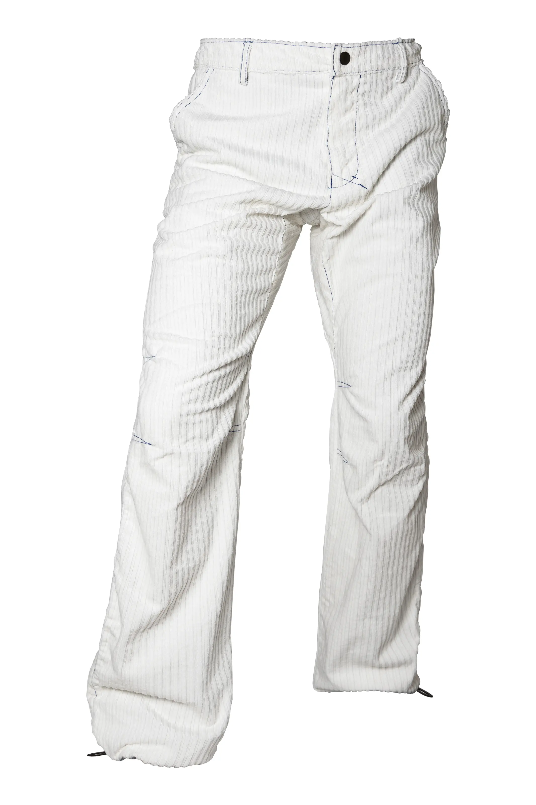 Pantalon en velours côtelé françaises - coloris blanc - homme - GRILLO Monvic