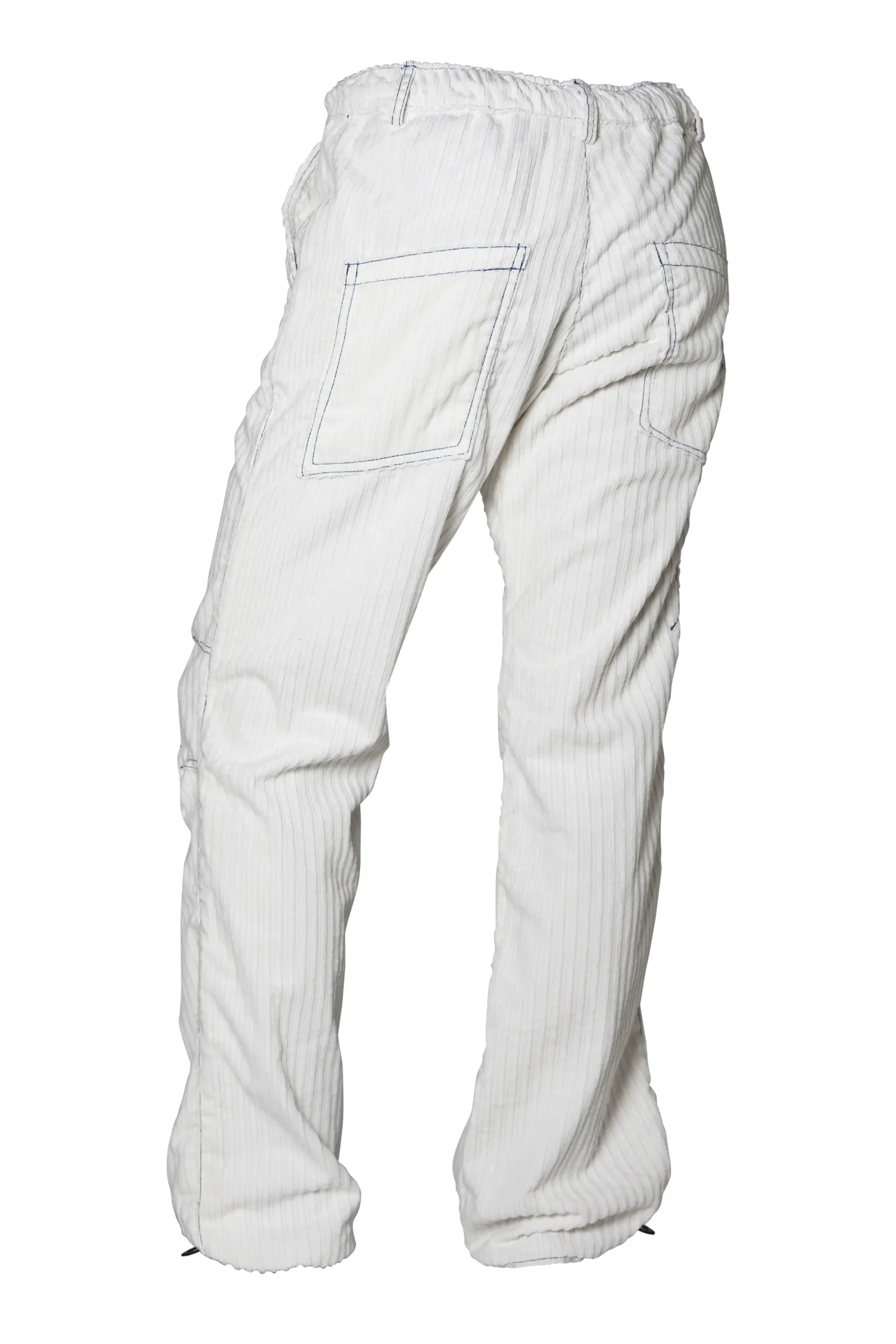Pantalone in velluto costa francese - colore bianco - uomo - GRILLO Monvic