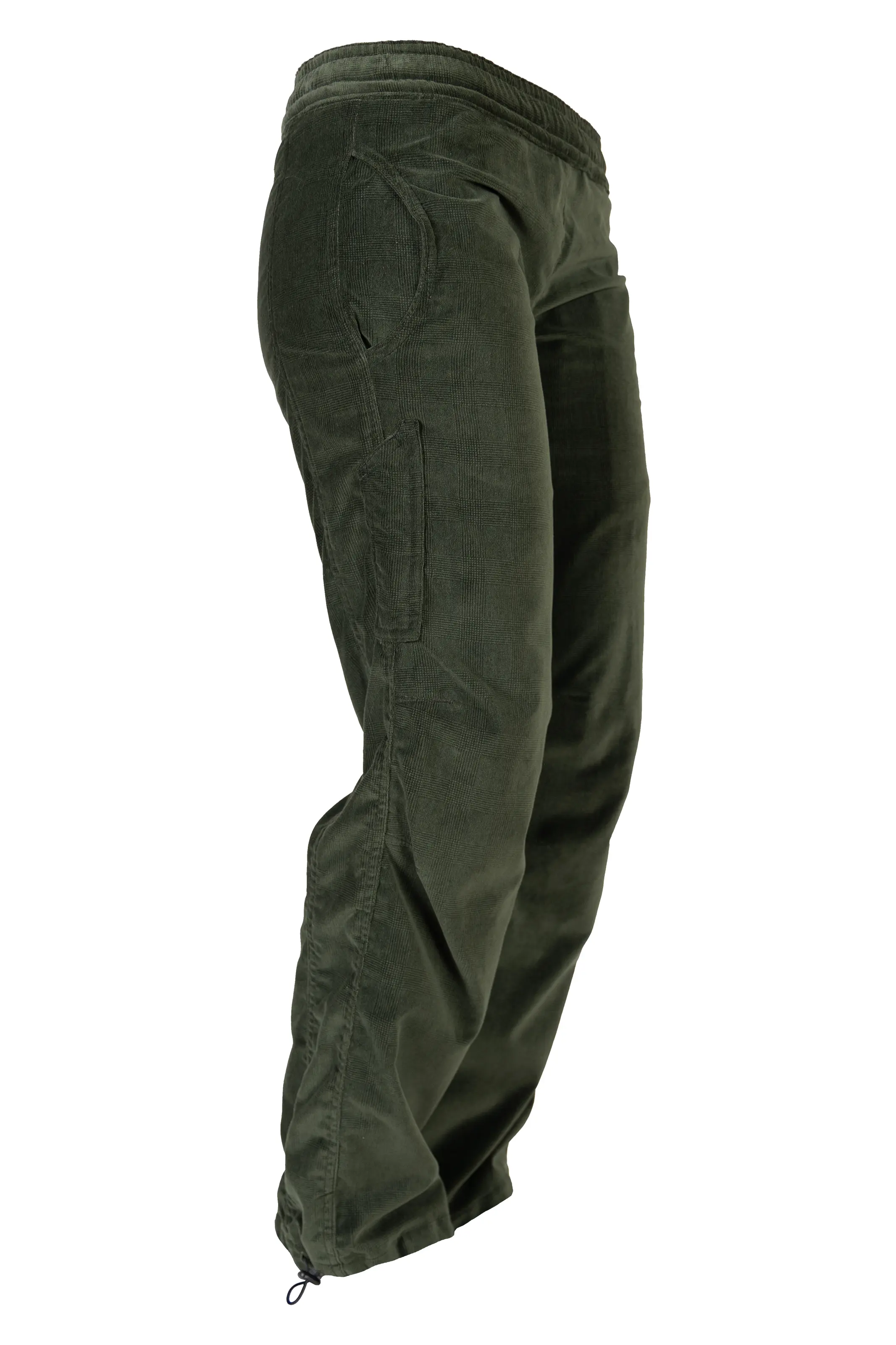 Women's green Prince of Wales velvet trousers - VIOLET VELVET Monvic Women's green Prince of Wales velvet trousers - VIOLET VELVET Monvic