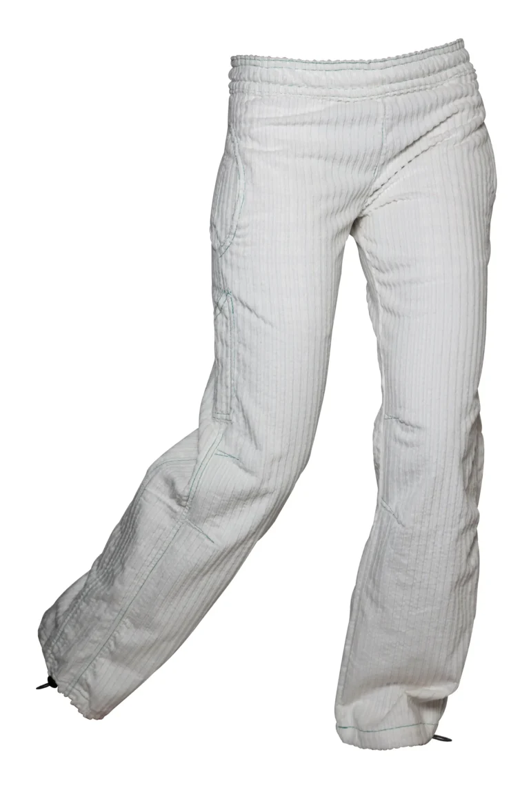 French corduroy climbing trousers - women - white - VIOLET VELVET Monvic