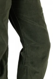 Pantalon femme en velours prince de Galles vert militaire - VIOLET VELVET Monvic