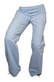 Light blue velvet climbing trousers - sky - women - VIOLET VELVET Monvic