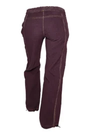 Pantalon d'escalade en velours côtelé français - violet prune - femme - VIOLET VELVET MONVIC
