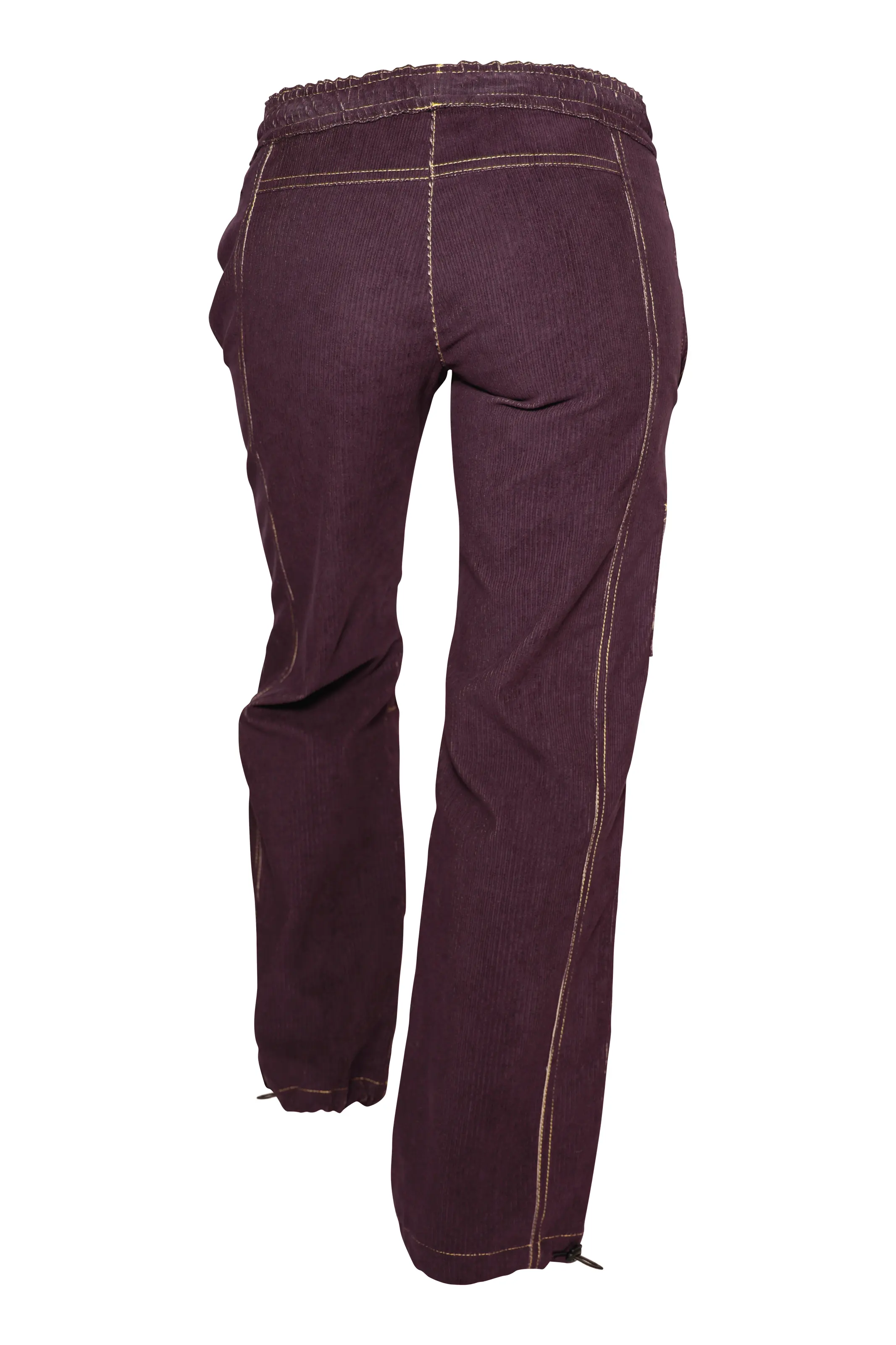 Pantalon d'escalade en velours côtelé français - violet prune - femme - VIOLET VELVET MONVIC