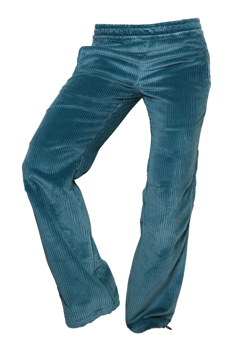 Pantalon d'escalade en velours - côtes moyennes - femme - vert pétrole - VIOLET VELVET Monvic