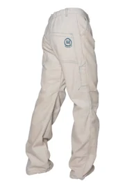 Pantalone in velluto coste medie da uomo - bianco crema - per arrampicata - GRILLO Monvic