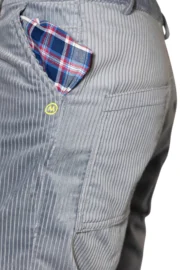 Pantalone in velluto coste medie da uomo - grigio - per arrampicata - GRILLO Monvic