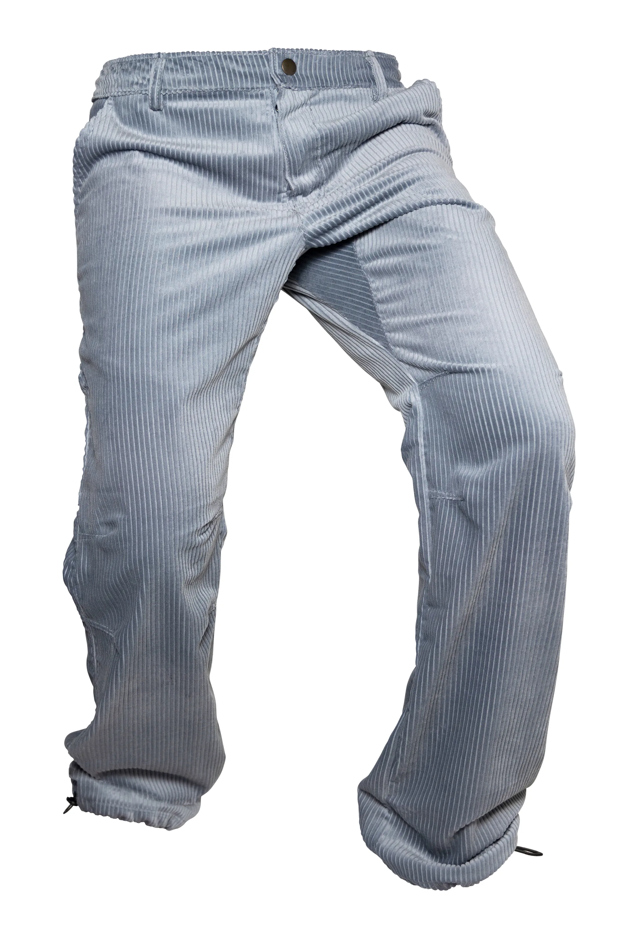 Pantalone in velluto coste medie da uomo - grigio - per arrampicata - GRILLO Monvic