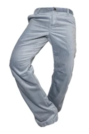 Pantalone in velluto coste medie da uomo - grigio - per arrampicata - GRILLO Monvic