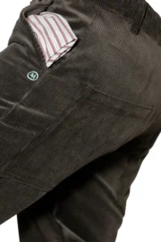 Shorts in velluto coste fini elasticizzato da uomo - marrone - arrampicata - ALO Monvic